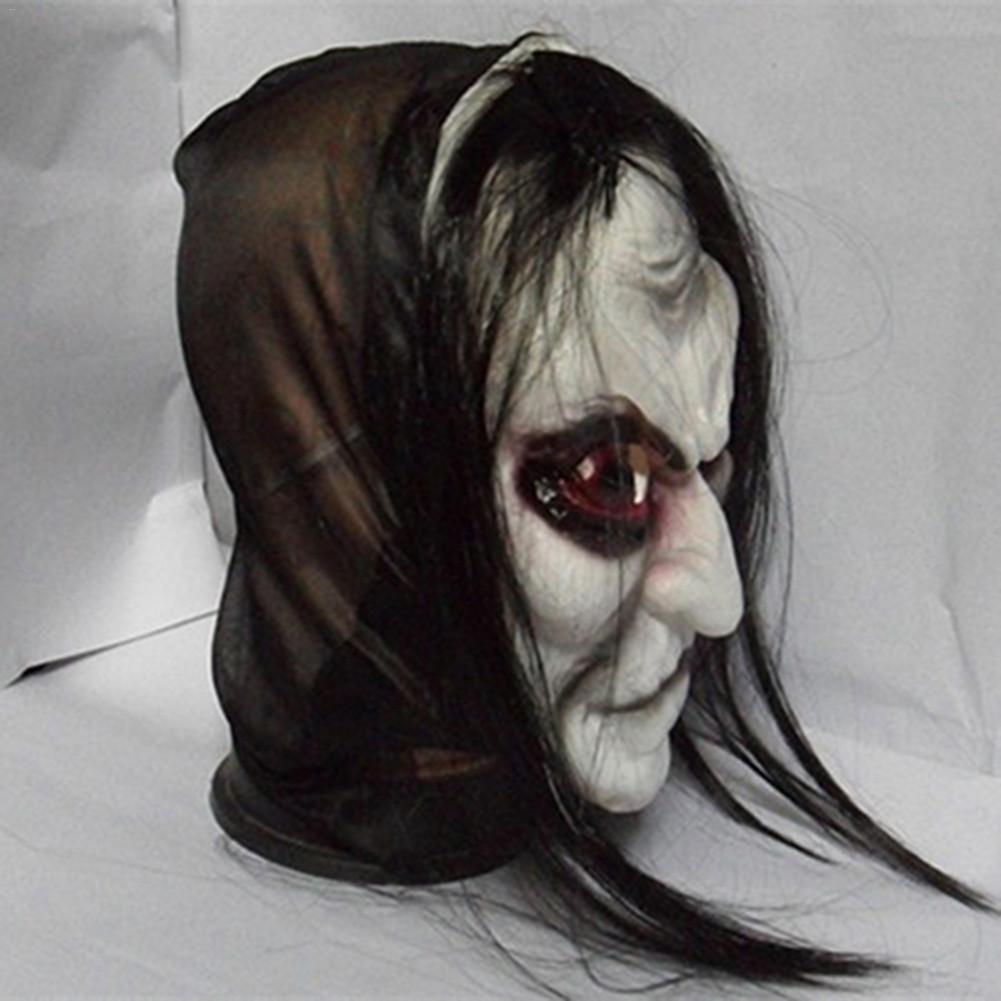 Ghost festival horror long hair mask