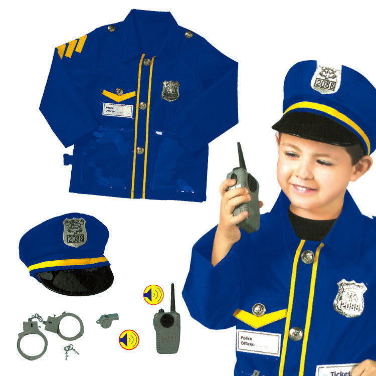 Boy Police Experience Professional Uniform