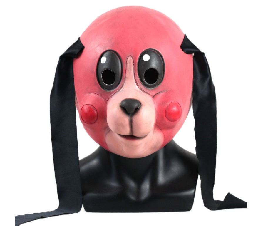 Latex mask headgear
