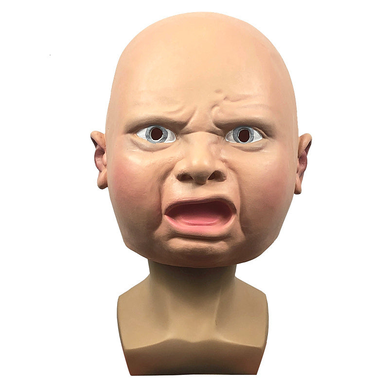 Cute Children Latex Headgear Mask Funny Face Headgear For Masquerade Party