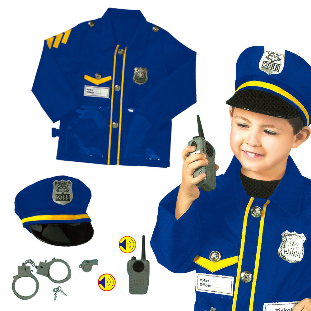 Boy Police Experience Professional Uniform