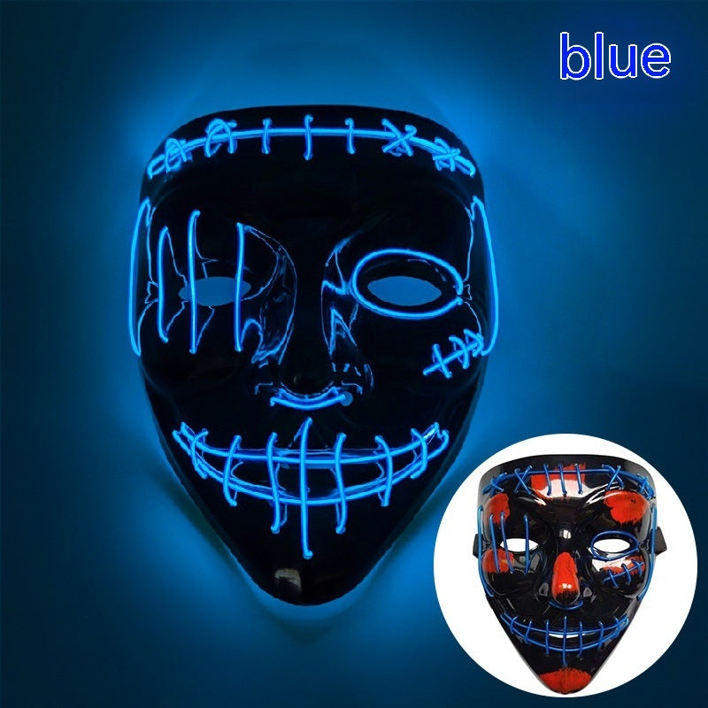 V-shaped Halloween Luminous Mask LED