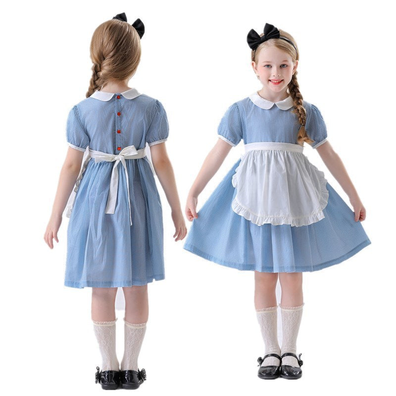 Halloween Blue For Children Female Dress