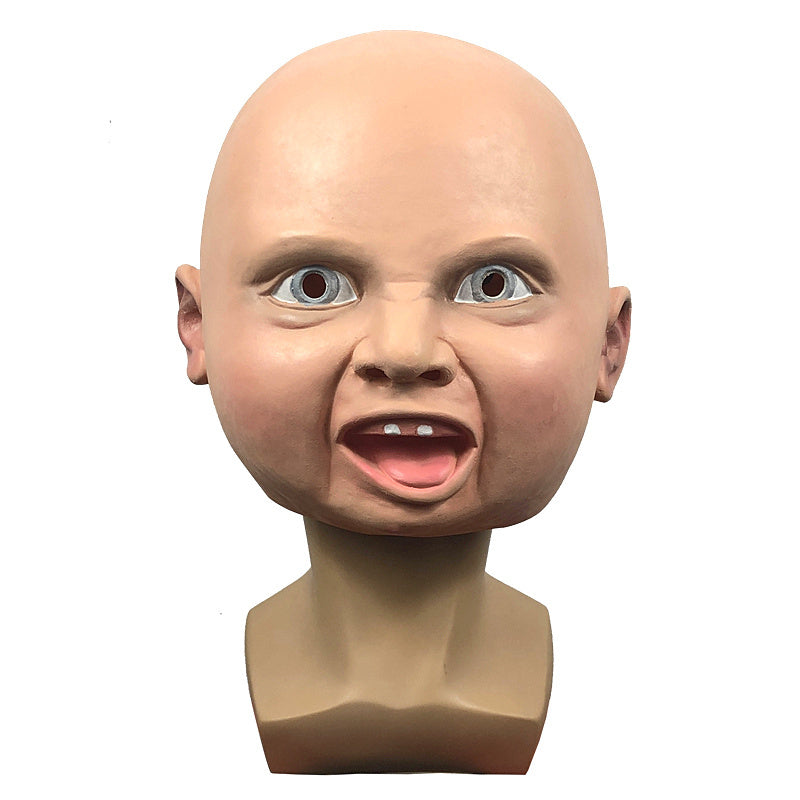 Cute Children Latex Headgear Mask Funny Face Headgear For Masquerade Party